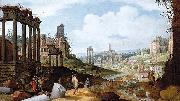 Willem van Nieulandt View of the Forum Romanum oil painting on canvas
